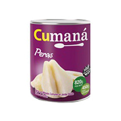 PERAS CUMANA EN  MITADES 820G