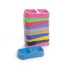 Comedero Doble Plastico Chico Mitad En Caja 1 Un