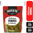 Aceitunas Nucete verdes descarozadas en salmuera x 180 gr.
