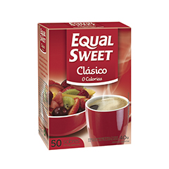 Edulcorante Equalsweet En Polvo En Sobre Caja 50 Unidades
