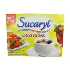 Edulcorante Sucaryl En Caja 100 Un 800 Gr