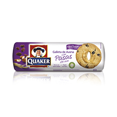 GALLETA QUAKER AVENA PASAS DE UVA 260G