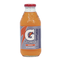 GATORADE NARANJA VIDRIO 473 ML