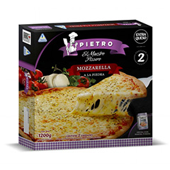 Pizza Mozzarella A La Piedra Pietro 2 Un 1.2 Kg