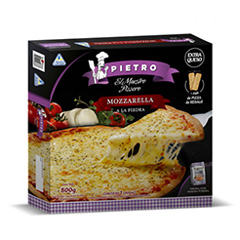Pizza A La Piedra Mozzarella Con 2 Pan De Pizza Pietro 800 Gr