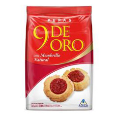 Galletitas Pepas 9 De Oro X 200 Gr.
