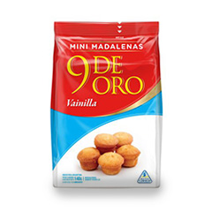 Mini Madalena de Vainilla 9 de Oro 140 Gr