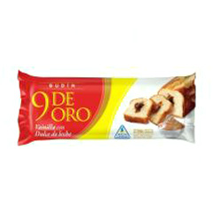 Budin De Vainilla Relleno Con Dulce De Leche 9 De Oro 250 Gr