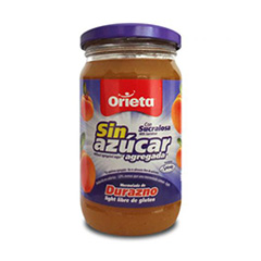 MERMELADA ORIETA SIN AZUCAR DURAZNO 340G