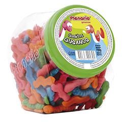 Pastillas De Goma En Frasco Gusanos Plenario 700 Gr