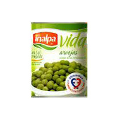 ARVEJAS INALPA VIDA S/SAL 350G