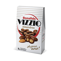 VIZZIO ALMENDRAS CON CHOCOLATE BONAFIDE X 80 GR