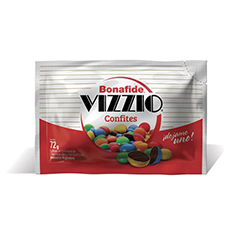 Gotitas Confitadas De Chocolate Vizzio 72 Gr
