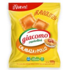 Raviolini Calabaza Y Pollo Giacomo 500 Gr