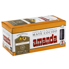 Mate Cocido En Saquitos Sabor Durazno Amanda 25 Un