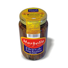FILETES ANCHOAS MARBELLA E/ACEITE 170 G