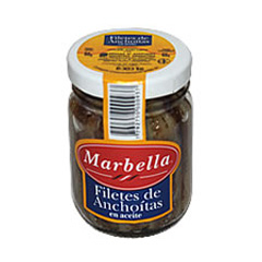 FILETES ANCHOAS MARBELLA E/ACEITE 90G
