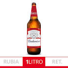 Cerveza Budweiser x 1 lt. envase retornable