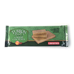 LHER TURRON DE MANI C/ YEMA  X 100GR