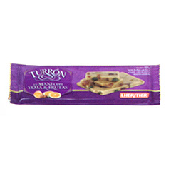 LHER TURRON DE MANI C/ YEMA Y FRUTAS  X 100GR