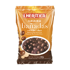 LHER ALMENDRAS BAÑADAS EN CHOCOLATE X 80GR