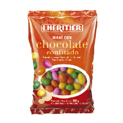 Mani Con Chocolate Confitado Lhetitier 80 Grs_unidad