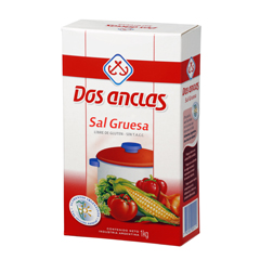 Sal Gruesa Dos Anclas Caja x 1 Kg.