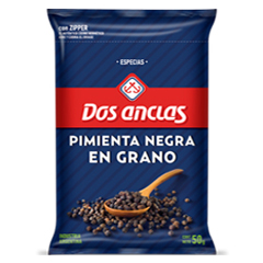 Pimienta Negra En Grano Dos Anclas 50 Grs_unidad