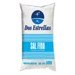 DOS ESTRELLAS SAL FINA X 500G