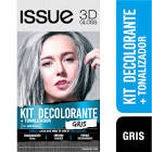 Kit Decolorante + Tonalizador Gris 3D Gloss Caja Issue 1 Un