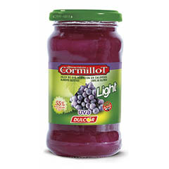 Mermelada cormillot light uva 390g.