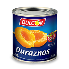 Duraznos Amarillos Mitades Dulcor x 820_unidad