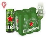 Heineken SIX PACK lata 473cc