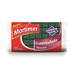 FIBRA ESPONJA MORTIMER CUADRICULADA ABRASIVA 1 UN