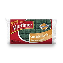 FIBRA ESPONJA MORTIMER CUADRICULADA EXTRA DURACION 1 UN