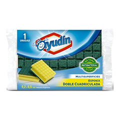 ESPONJA AYUDIN ANT. D.CUADRICULADA X UNID.