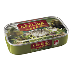 SARDINAS NEREIDA OLIVA 120 GR.