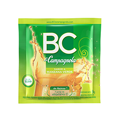 Jugo En Polvo BC Manzana Verde x 9.5 Gr.