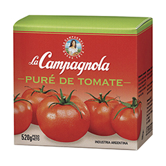 Pure De Tomate Con Azucar La Campagnola 520 Gr