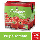Pulpa De Tomate La Campagnola C/Azucar Brick 520 Grs