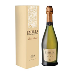 Vino Espumante Extra Brut En Estuche Emilia 750 Ml