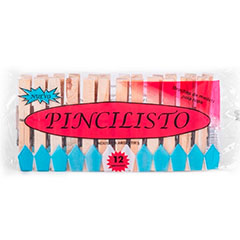 Broches De Madera Pincilisto X 12 U