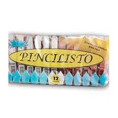 Broches De Plástico Pincilisto x12un 