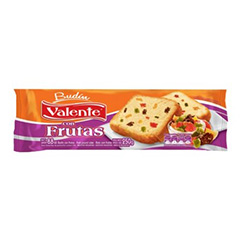 Budín Valente Con Frutas x 220 Gr