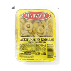 Aceitunas Marvavic Rodajas x 300 Gr.