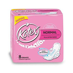 Toallitas femeninas Kotex X8Un