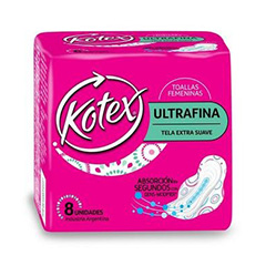 Toallitas femeninas ultrafinas Kotex Days 8un 