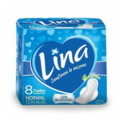 Toallitas femeninas Lina x8un 