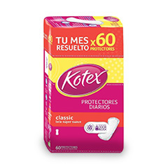 Protectores Diarios Kotex 60 Un