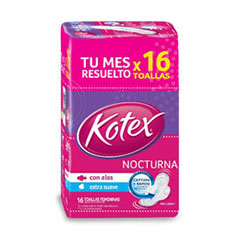 T.FEM.KOTEX NOCTURNA ABSOR. 16UN.